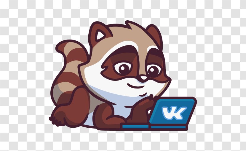 Raccoons VKontakte Sticker Telegram Clip Art - Smiley - Mammal Transparent PNG