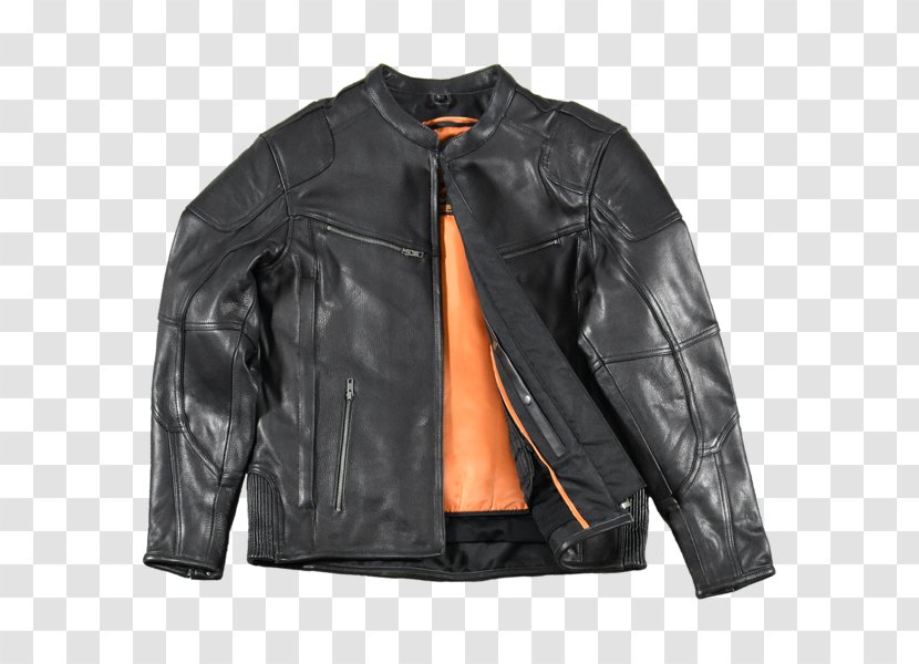 Leather Jacket Pocket Zipper Transparent PNG