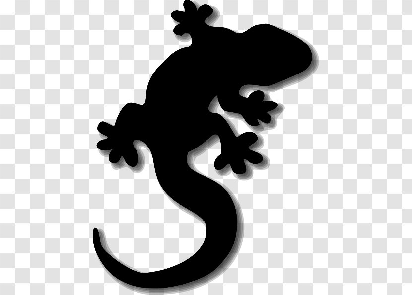 Lizard Reptile Common Iguanas Gecko Clip Art - Silhouette - Cliparts Transparent PNG