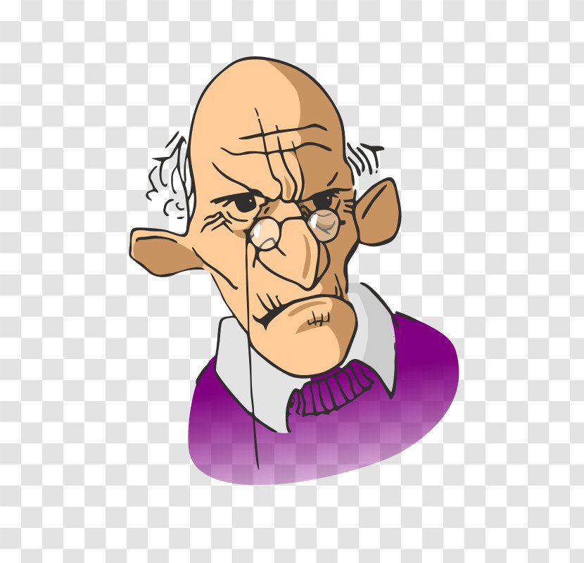 Cartoon Man Clip Art - Tree - OLD MAN Transparent PNG