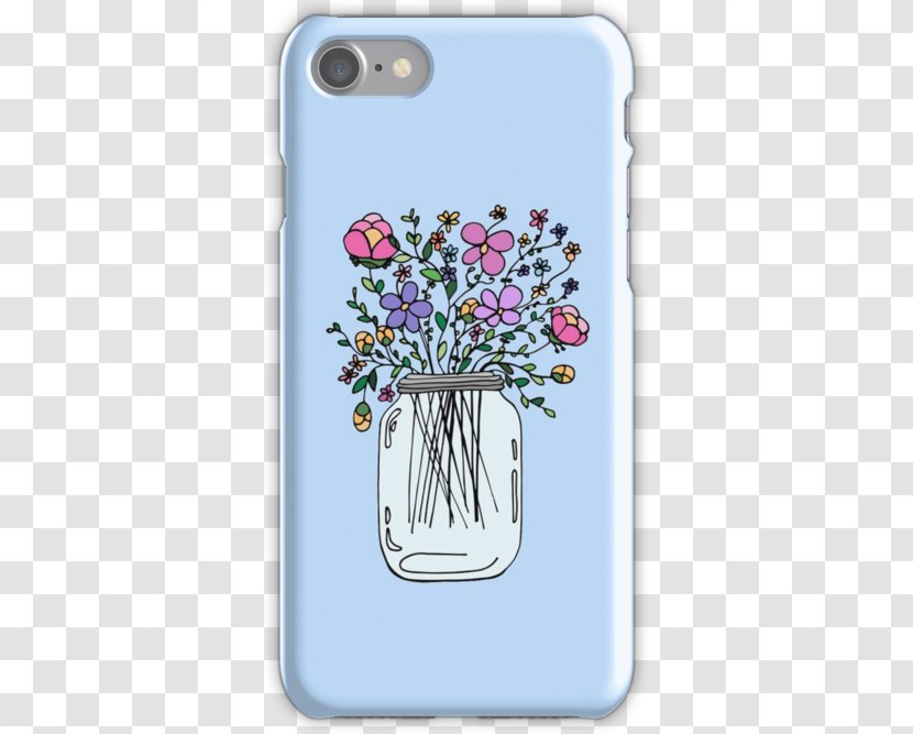 Sticker Flower Mason Jar Wall Decal - Mobile Phone Accessories - Flowers Transparent PNG