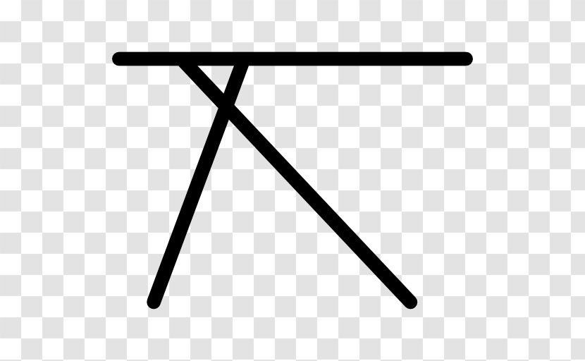 Angle Font - Black And White - An Ironing Board Transparent PNG
