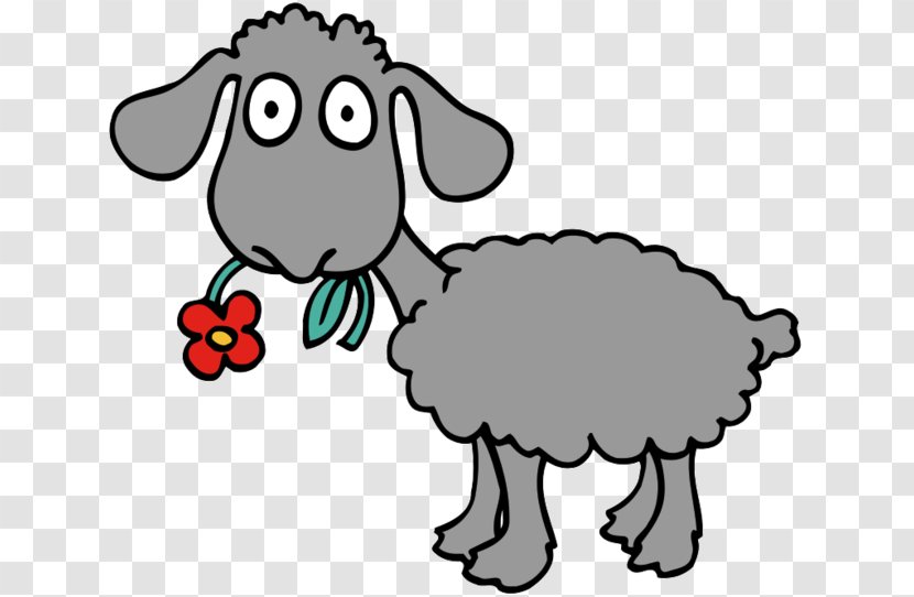 Cartoon Sheep - Cowgoat Family - Line Art Livestock Transparent PNG