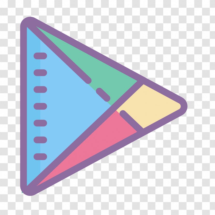 Google Play Android Mobile App - Triangle Transparent PNG
