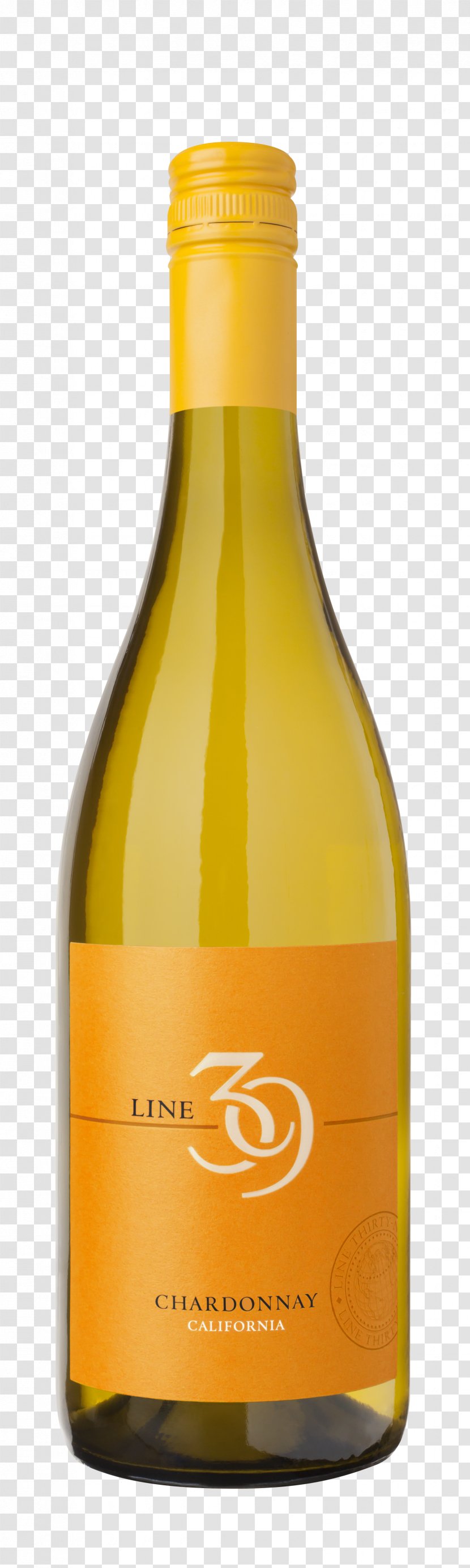 White Wine Chardonnay Red Liqueur - Bottle - Label New Transparent PNG