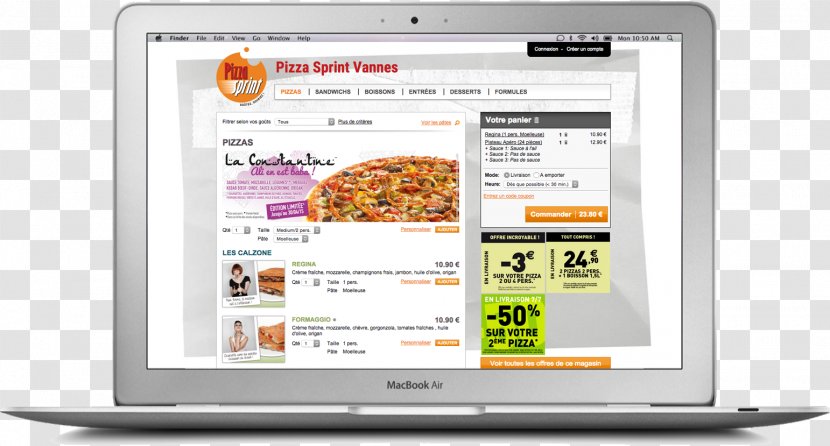 Computer Software Restaurant LivePepper SAS FRA MA PIZZ Internet - Menu Transparent PNG