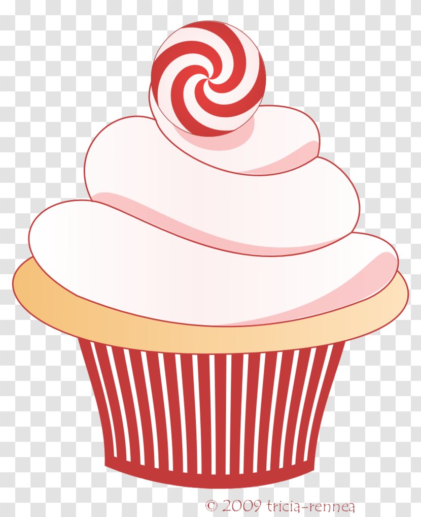 Christmas Cupcakes Birthday Cake Frosting & Icing - Baking Cup - Cupcake Transparent PNG
