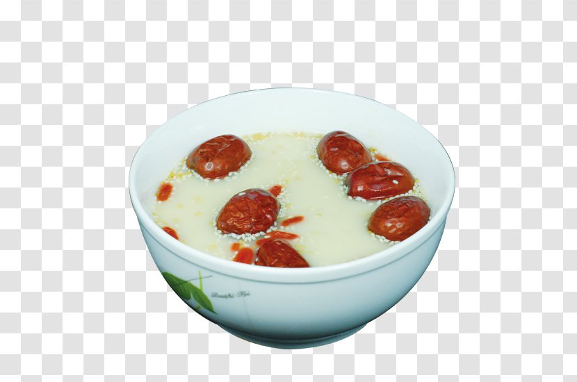Congee Chicken Soup Vegetarian Cuisine Jujube Tong Sui - Food - Wolfberry Sugar Bowl Transparent PNG