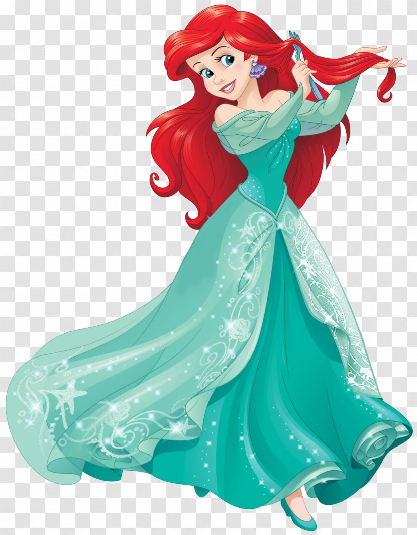 Ariel Princess Aurora Rapunzel Fa Mulan Disney - Mermaid Transparent PNG