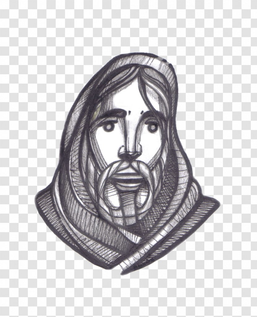 Jesus Drawing Royalty-free - Headgear Transparent PNG