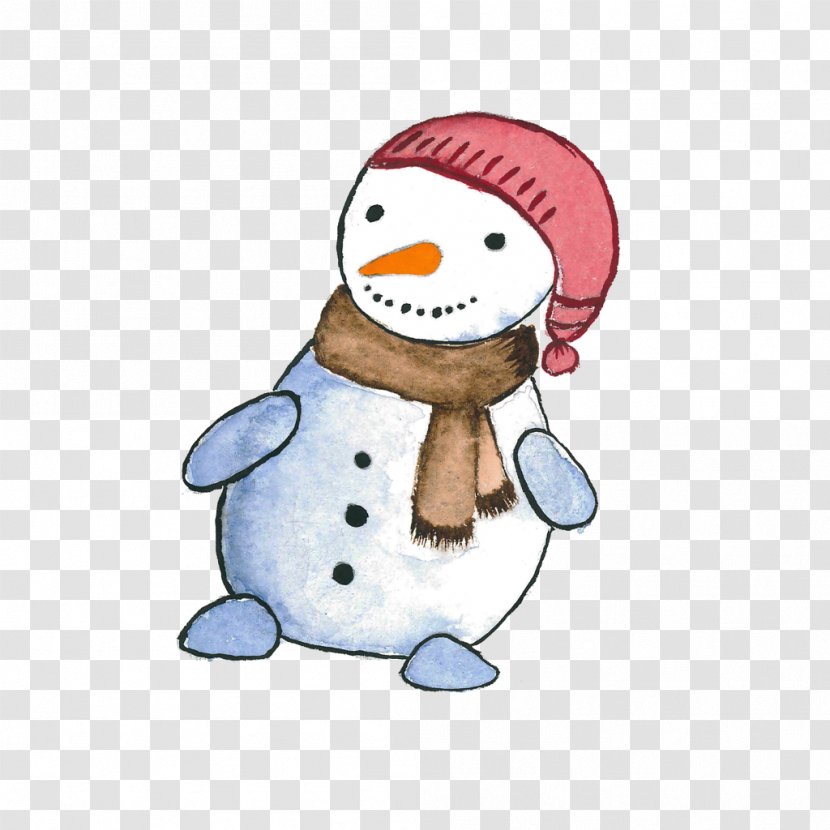 Snowman Cartoon RGB Color Model - Christmas Transparent PNG