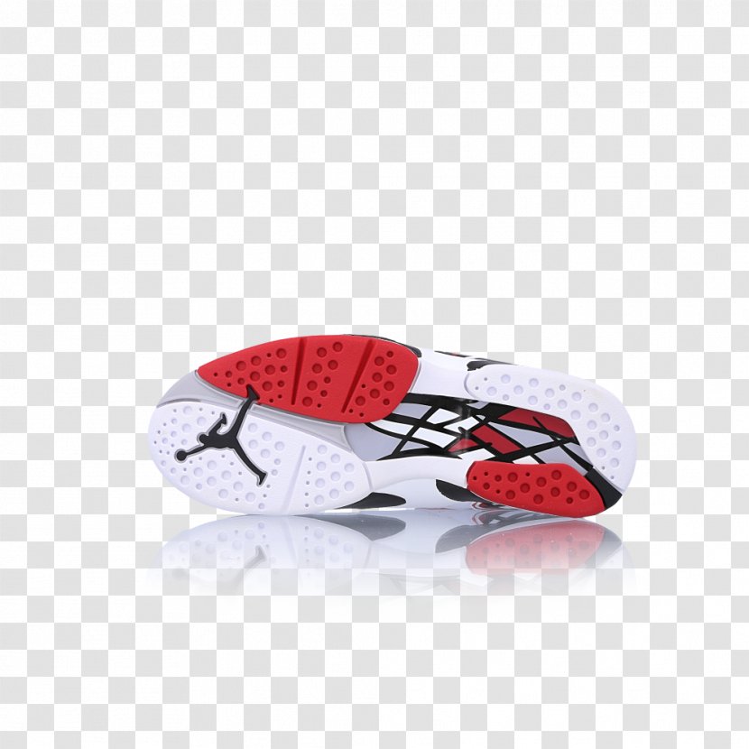 Air Jordan White Shoe Nike Sneakers - Red Transparent PNG