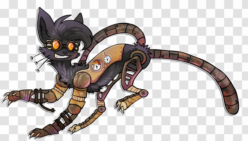Cat Steampunk Robot Felidae Science Fiction - Cyber Punk Transparent PNG