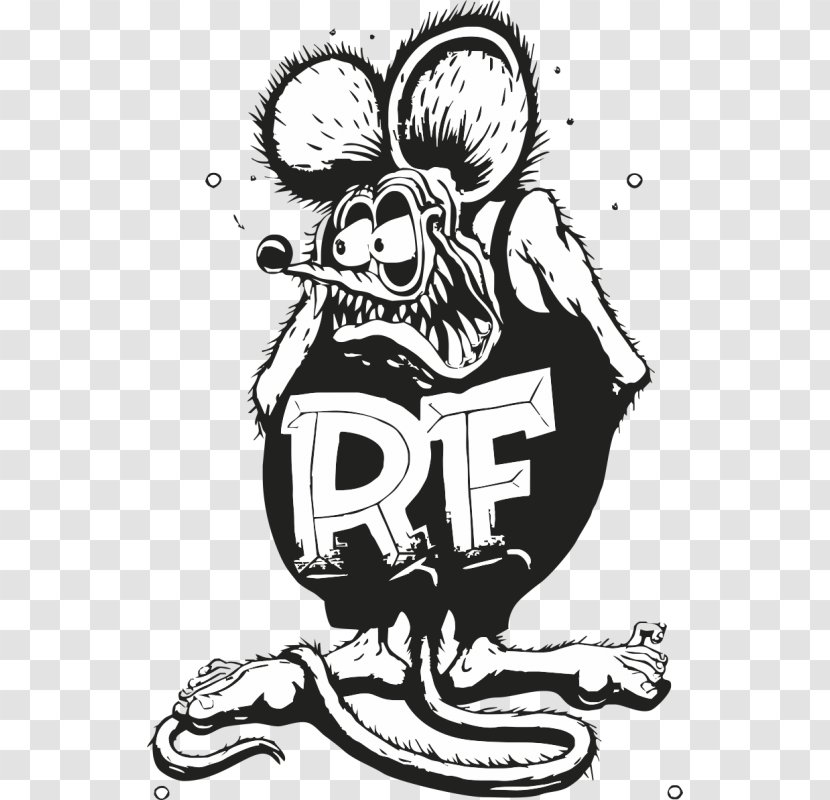 Car Rat Fink Hot Rod - Cafe Racer Transparent PNG