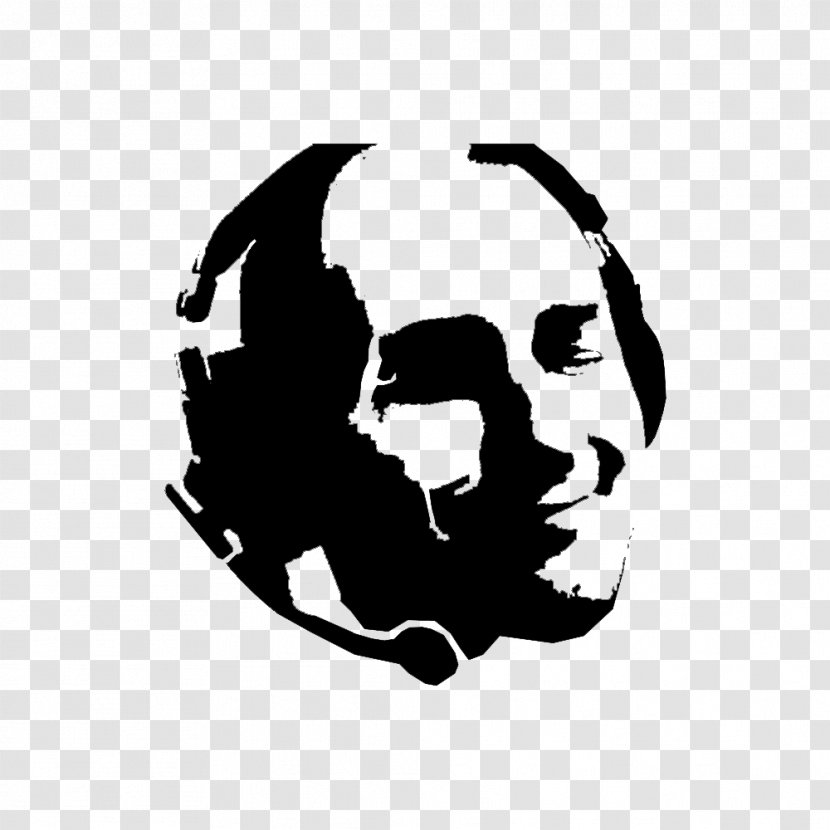 Stencil Logo Art Silhouette - Charlie Chaplin Transparent PNG