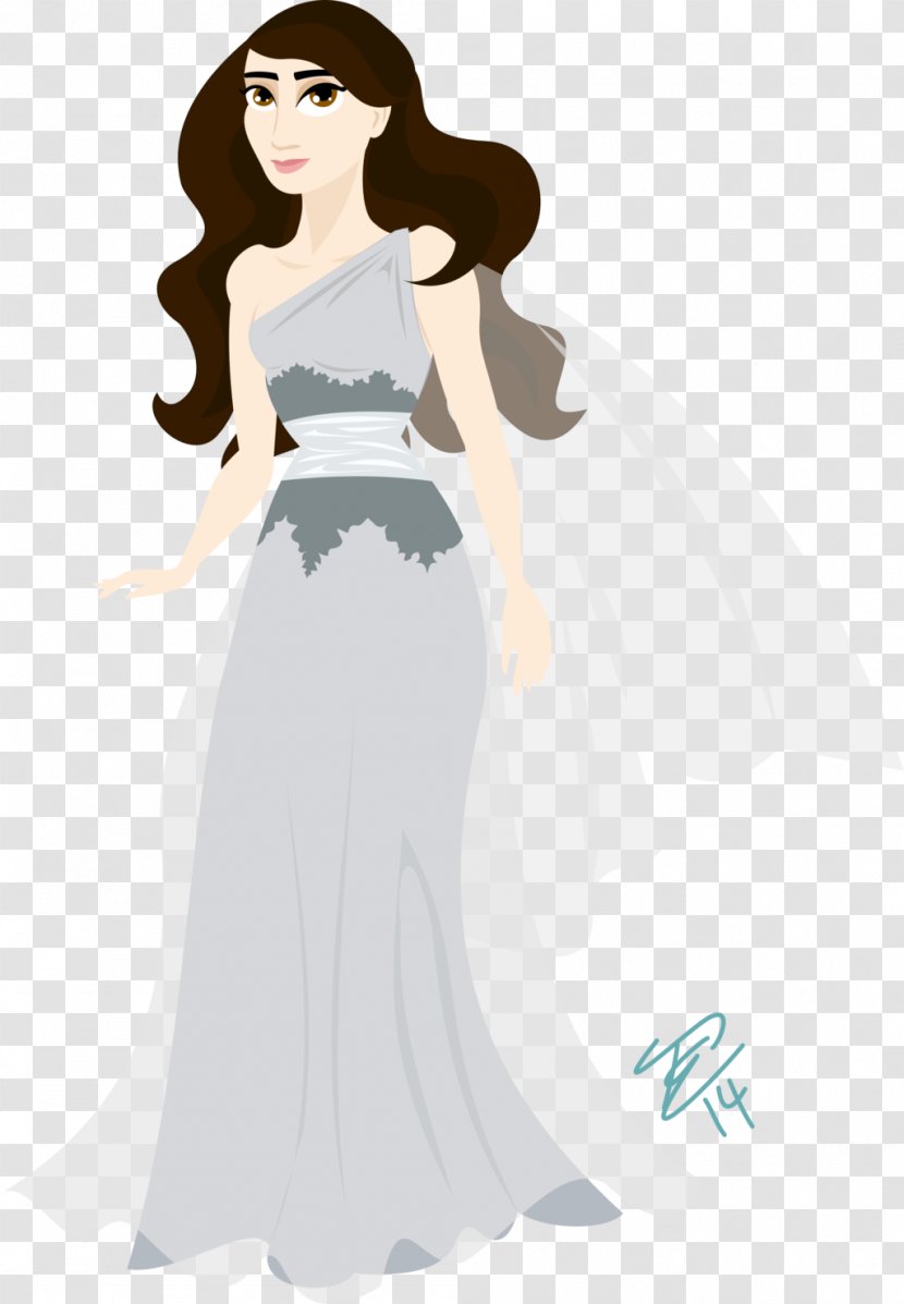 Dress Fashion Design Woman Costume - Silhouette - Princess Transparent PNG