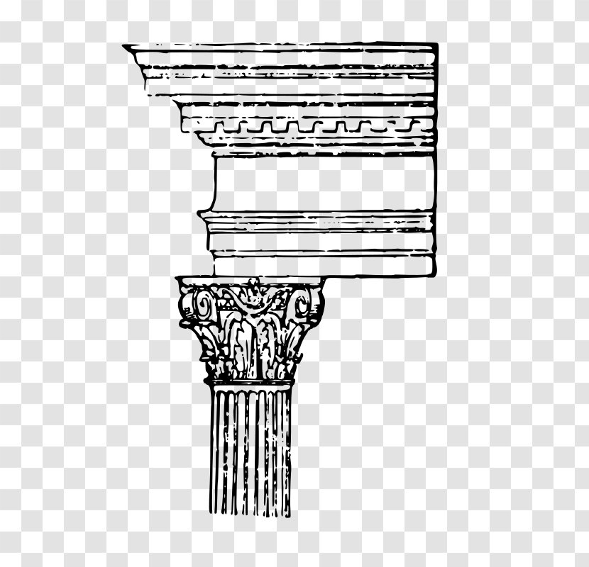 The Five Orders Of Architecture Composite Order Column Classical - Antiquity Vector Transparent PNG