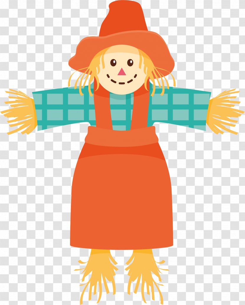 Scarecrow Euclidean Vector - Orange - The Doll Transparent PNG