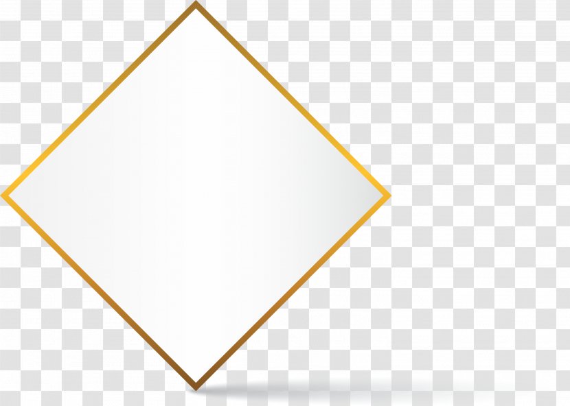 Download Icon - Triangle - Golden Box Background Transparent PNG