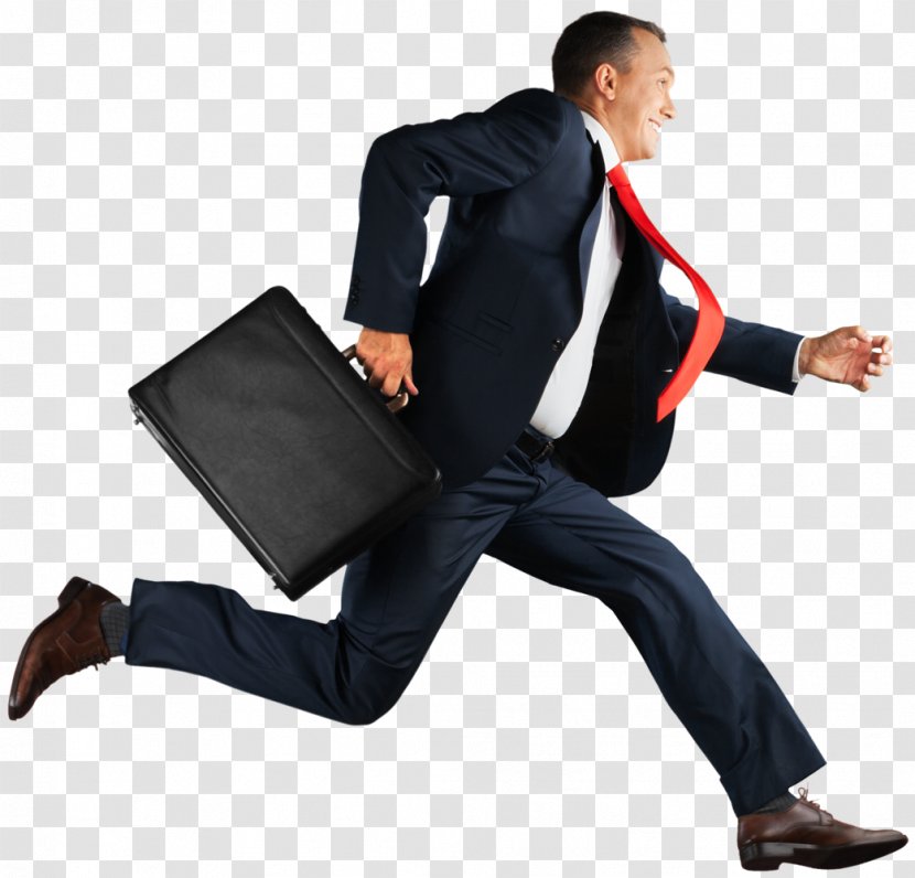 Briefcase Running Businessperson Stock Photography - Joint - Businessman Transparent PNG