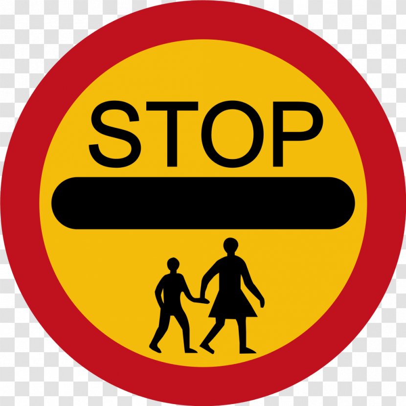 Road Signs In Singapore Traffic Sign Crossing Guard Warning - Yellow Transparent PNG