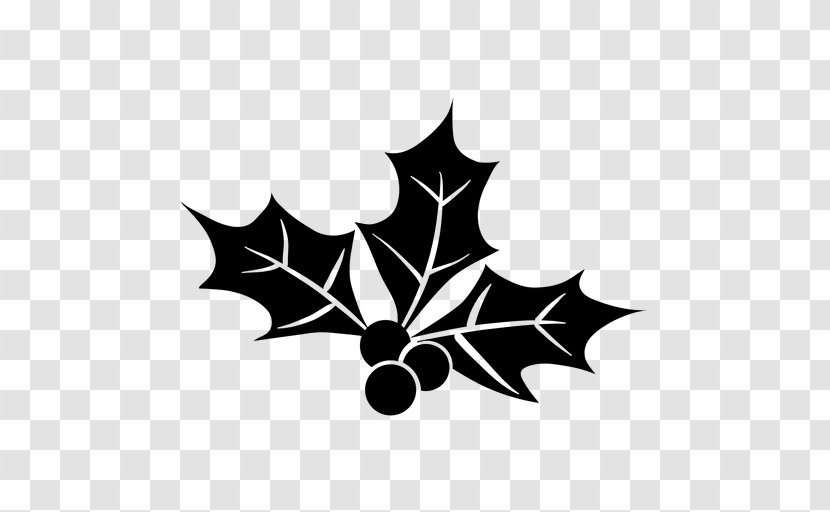 Christmas Decoration Silhouette Mistletoe - Stencil Transparent PNG