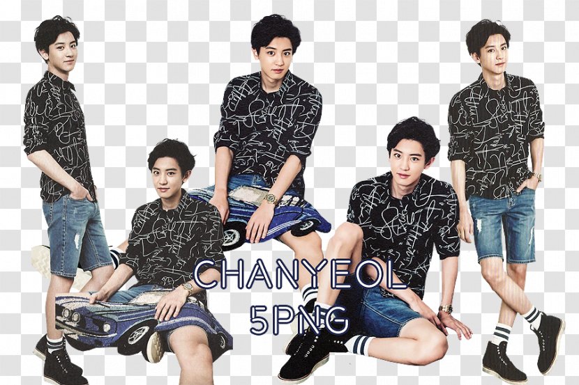 EXO Sing For You Art Chanyeol - T Shirt - Shoe Transparent PNG