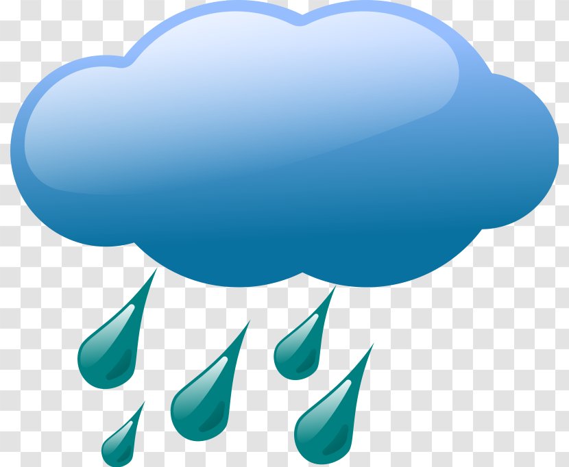 Rain Cloud Storm Clip Art - Cartoon - Free Weather Clipart Transparent PNG