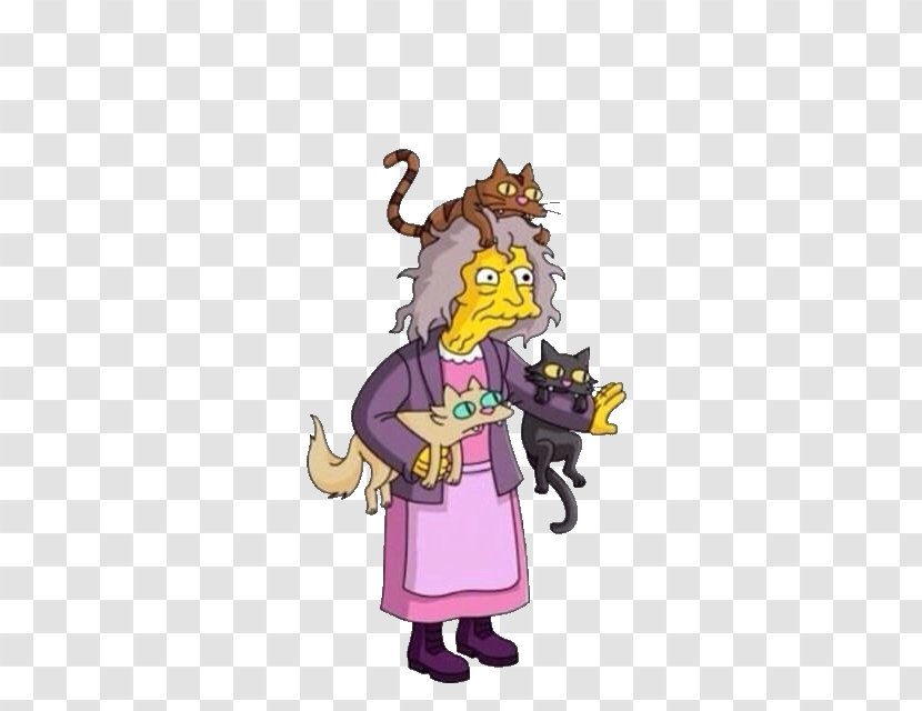 Eleanor Abernathy The Simpsons: Tapped Out Cat Lady Marge Simpson Transparent PNG