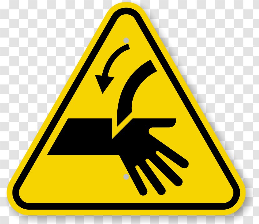 Warning Sign Symbol Finger Hazard - Traffic - Caution Triangle Transparent PNG