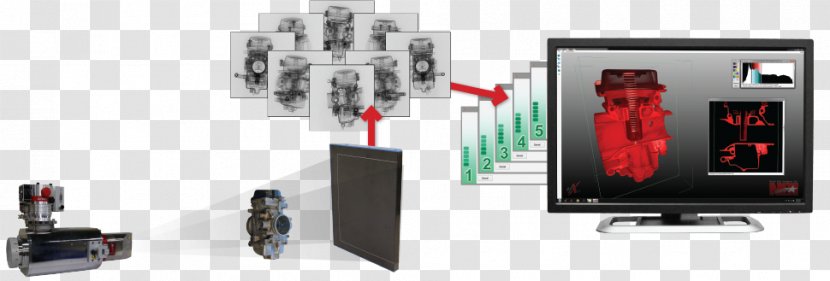 Industrial Computed Tomography X-ray Microtomography Radiography - Digital Transparent PNG