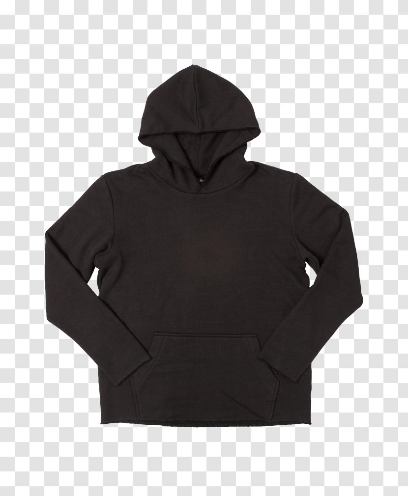 Hoodie Bluza Neck Jacket - Black Transparent PNG