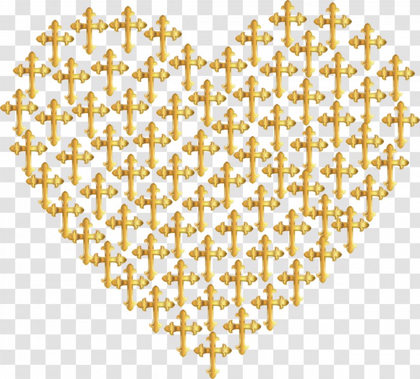 Heart Gold Desktop Wallpaper Clip Art - Flower - Love Background Transparent PNG