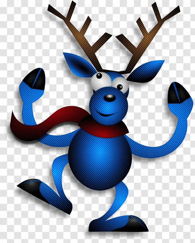 Reindeer - Cobalt Blue - Antler Electric Transparent PNG