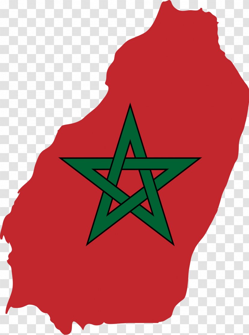 Flag Of Morocco Map Greater - Arabic Wikipedia Transparent PNG