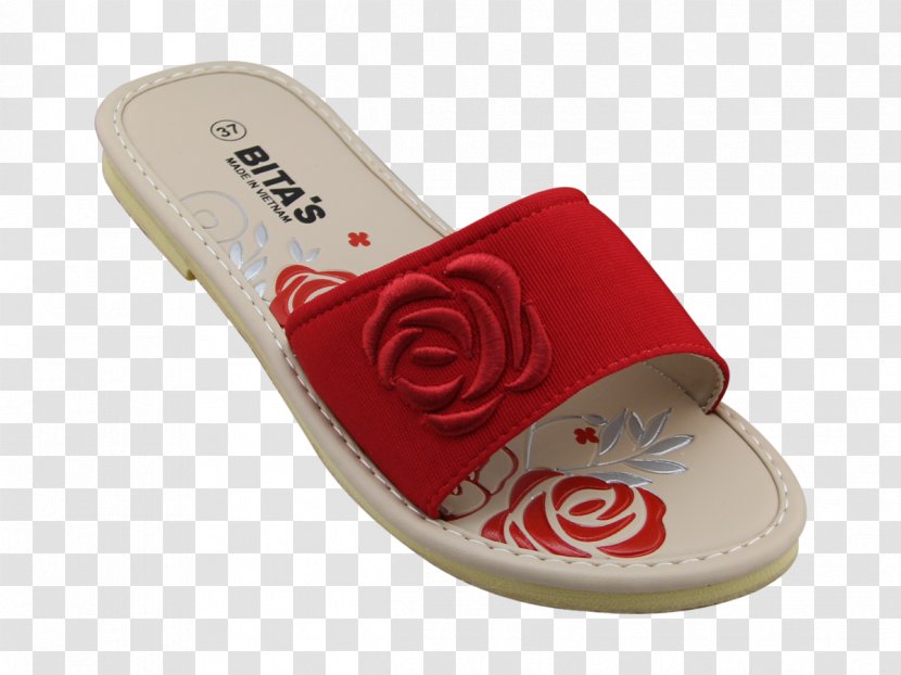Slipper Red Shoe Flip-flops Fashion - Color - Họa Tiết Transparent PNG