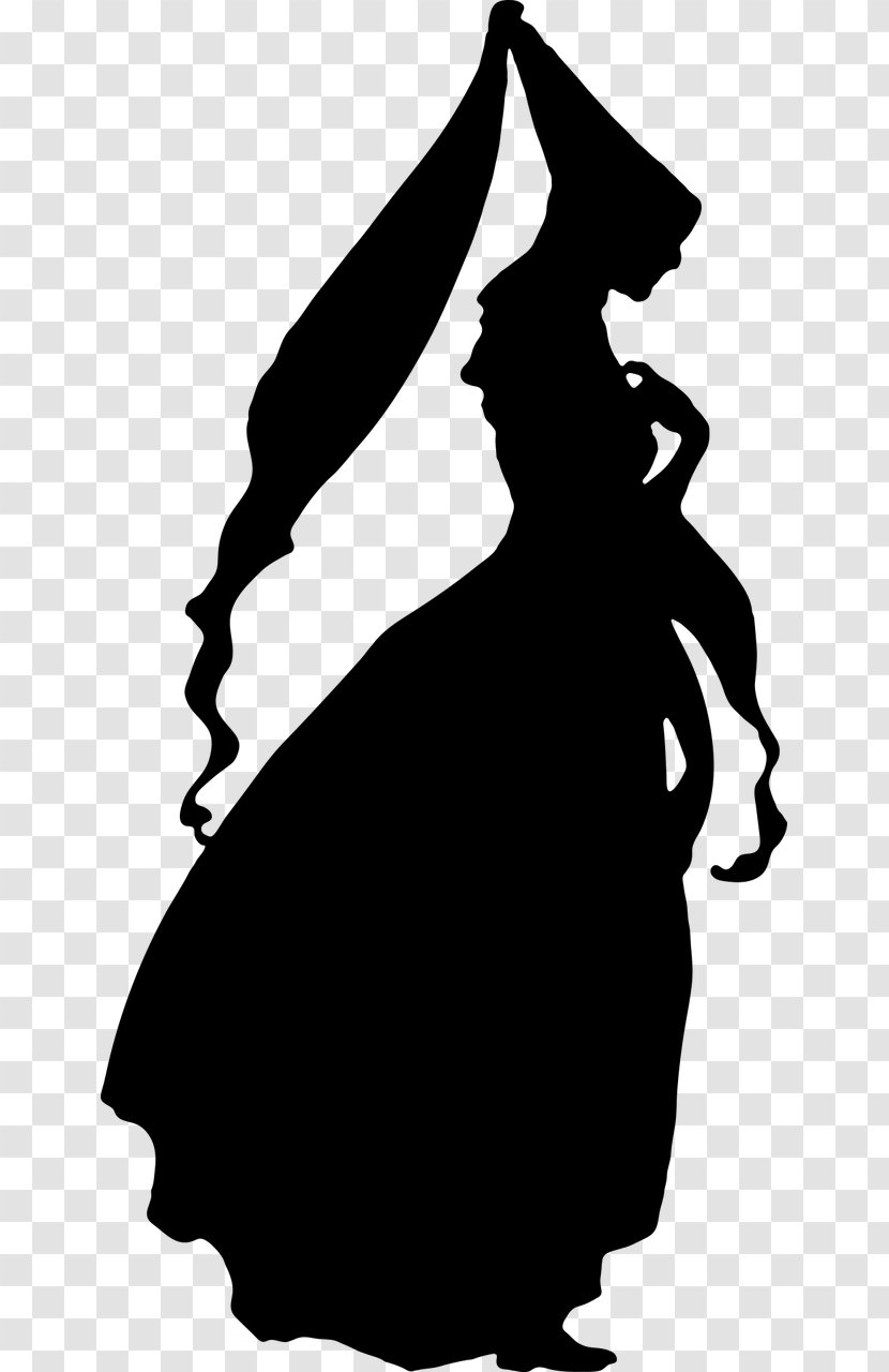 Silhouette Fashion Clip Art - Black And White Transparent PNG