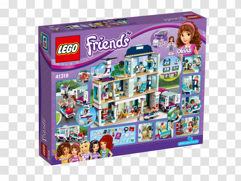 LEGO 41318 Friends Heartlake Hospital Amazon.com Toy - Amazoncom Transparent PNG