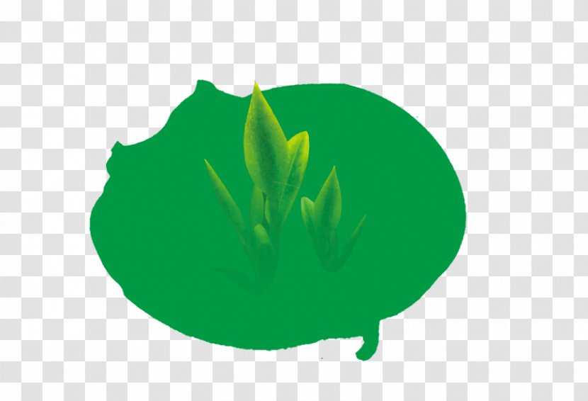 Green Tea Clip Art - Leaf - Hand-painted Pattern Transparent PNG