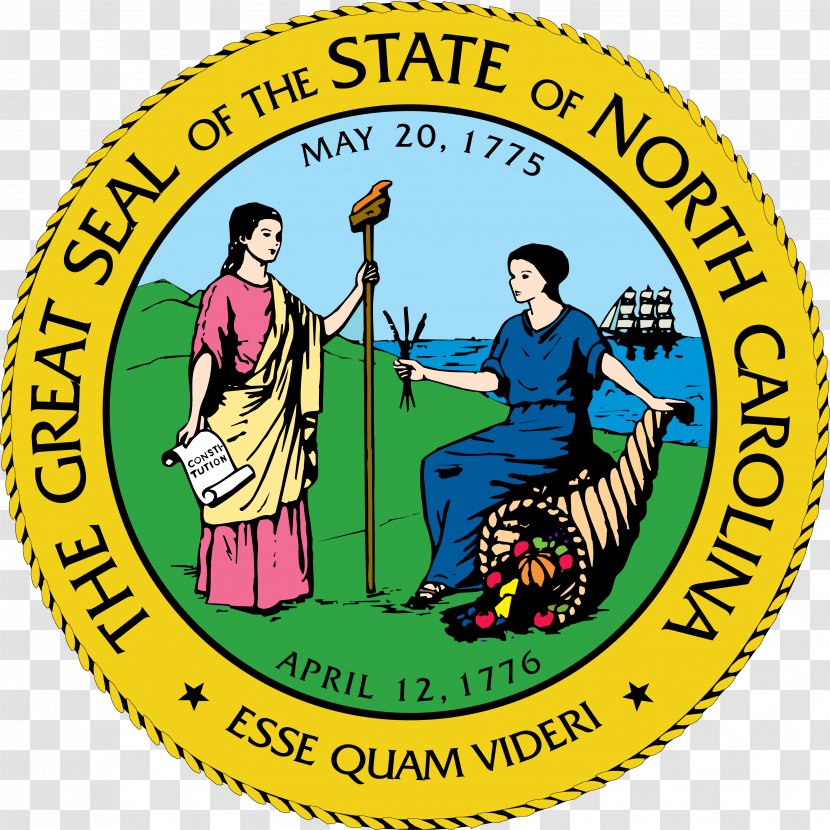 Seal Of North Carolina South U.S. State New York - United States America - Disposing Pills In Kitty Litter Transparent PNG