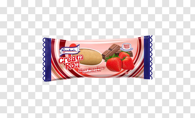 Strawberry Cream Frozen Dessert Wafer - Snack Transparent PNG