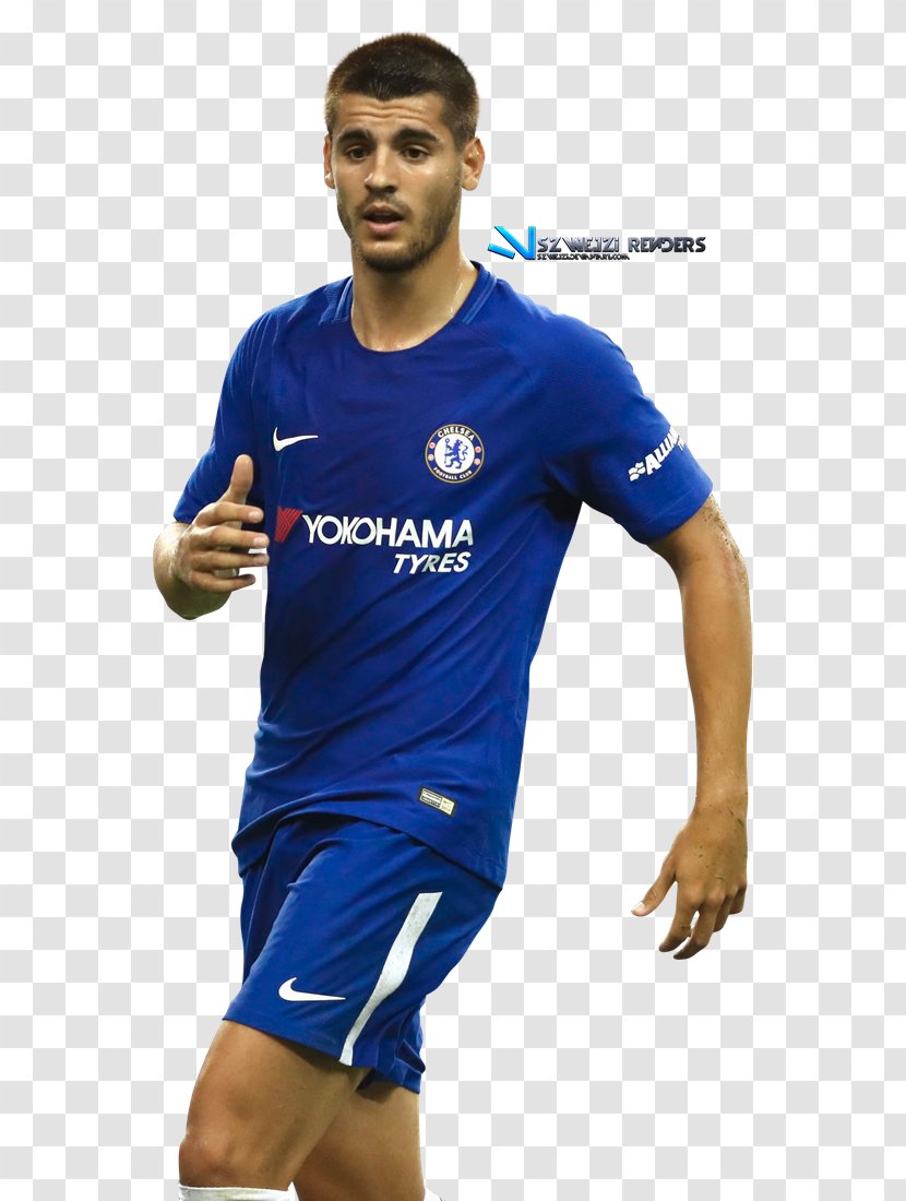 Álvaro Morata Soccer Player Chelsea F.C. T-shirt Football - Arm Transparent PNG