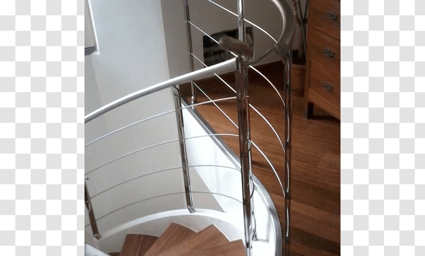 Handrail Stairs Parapet Steel Csigalépcső - Iron - Legno Bianco Transparent PNG