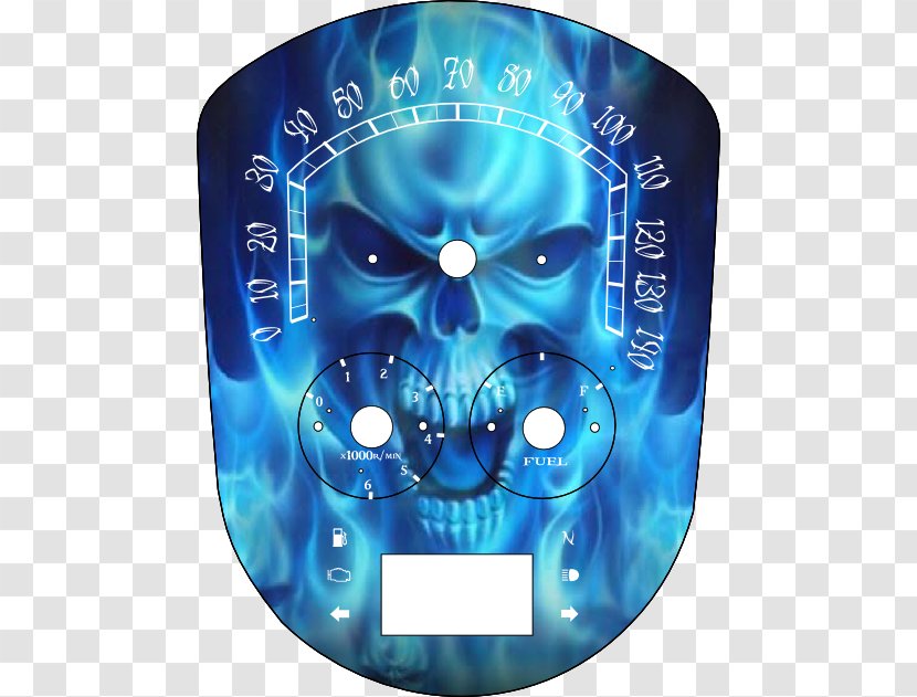 Flame Skull Blue Combustion Fire Transparent PNG
