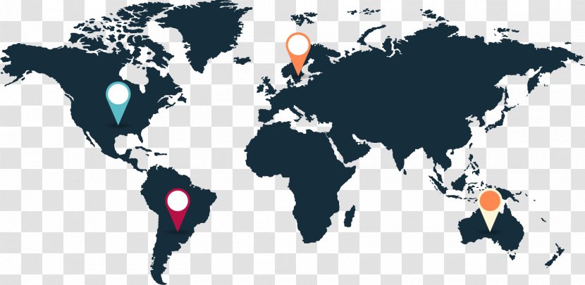 World Map Globe - Silhouette Coordinates Transparent PNG