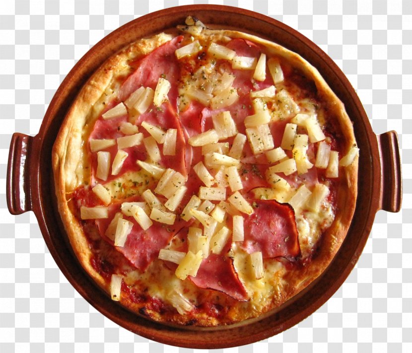 Iceland Hawaiian Pizza Italian Cuisine Ham - Tomato - A Baked Transparent PNG