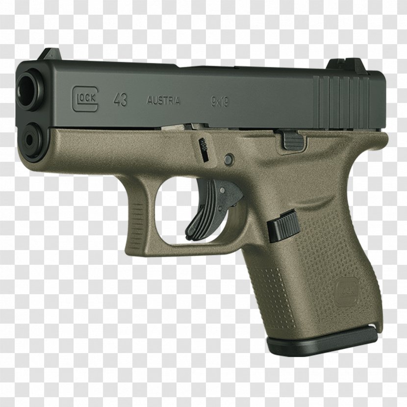 Glock 26 Pistol 9×19mm Parabellum 43 - Gun Barrel - Handgun Transparent PNG