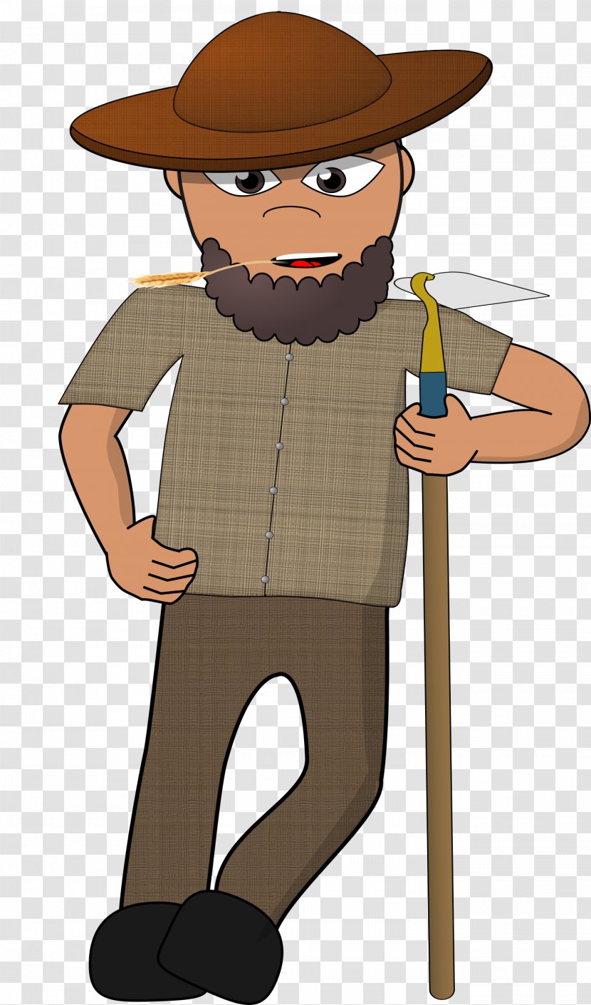 Farmer Clip Art - Facial Hair - Hat Transparent PNG