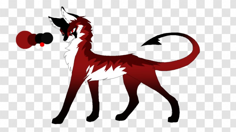 Cat Mustang Clip Art Dog Canidae - Red - Ink Animals Transparent PNG