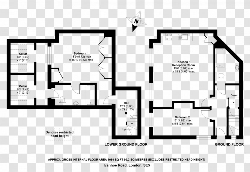 Floor Plan Storey Room Apartment - Road Transparent PNG